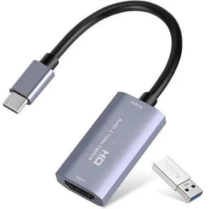 Guermok Video Capture Card, USB3.0 HDMI to USB C Audio Capture Card, 4K 1080P 60FPS Capture with Type-C Adapter Devices for Gaming Live Streaming Video Recorder, for Windows Mac OS System OBS Zoom Guermok Video Capture Card, USB3.0 HDMI to USB C Audio Capture Card, 4K 1080P 60FPS Capture with Type-C Adapter Devices for Gaming Live Streaming Video Recorder, for Windows Mac OS System OBS Zoom