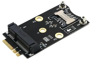 NGFF M.2 A+E Key to Mini PCIe Adapter 3G / 4G / WiFi Module Converter with SIM Card Slot for WWAN / IoT / Embedded Systems NGFF M.2 A+E Key to Mini PCIe Adapter 3G / 4G / WiFi Module Converter with SIM Card Slot for WWAN / IoT / Embedded Systems