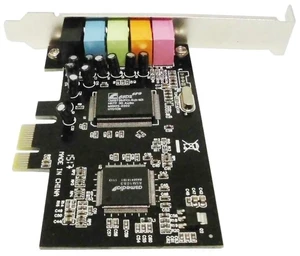 PCIe Sound Card 5.1 Surround Internal Desktop PC Audio Card, PCI Express 8738 Chipset 6 Channel Stereo Sound Card with Color Coded Ports for Gaming Music Movies Windows 10 Compatible PCIe Sound Card 5.1 Surround Internal Desktop PC Audio Card, PCI Express 8738 Chipset 6 Channel Stereo Sound Card with Color Coded Ports for Gaming Music Movies Windows 10 Compatible