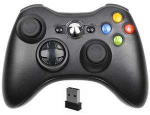 2.4G Wireless Game Controller for PC/Laptop Dual Vibration Feedback, Plug-and-Play, Ergonomic Design for Steam/Windows Gaming - black 2.4G Wireless Game Controller for PC/Laptop Dual Vibration Feedback, Plug-and-Play, Ergonomic Design for Steam/Windows Gaming - black
