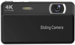 4K Digital Camera for Photography, 64MP Autofocus Sliding Vintage Camera (Black) 4K Digital Camera for Photography, 64MP Autofocus Sliding Vintage Camera (Black)