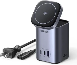 UGREEN Nexode 65W GaN Charging Station 3-Port with 15W Qi2 Wireless Charger Stand Foldable, Magsafe Charger Station Magnetic Charger Compatible with iPhone 16/15/14/13/12, Galaxy S24, iPad Air, etc UGREEN Nexode 65W GaN Charging Station 3-Port with 15W Qi2 Wireless Charger Stand Foldable, Magsafe Charger Station Magnetic Charger Compatible with iPhone 16/15/14/13/12, Galaxy S24, iPad Air, etc