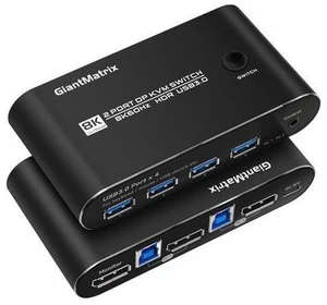 Displayport kvm Switch 1 Monitors 2 Computers 165hz kvm Switch displayport 2 Port dp kvm Switch 144hz kvm Switch 1 Monitors 2 Computers dp 1440p 120hz 144hz 165hz 240hz USB3.0 GiantMatrix Displayport kvm Switch 1 Monitors 2 Computers 165hz kvm Switch displayport 2 Port dp kvm Switch 144hz kvm Switch 1 Monitors 2 Computers dp 1440p 120hz 144hz 165hz 240hz USB3.0 GiantMatrix
