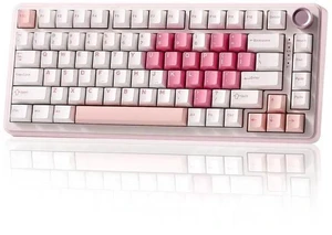 B75 PRO Wireless Mechanical Keyboard,75% Layout with Knob,Hot Swap Gasket Structure,Creamy Pre-lubed B75 PRO Wireless Mechanical Keyboard,75% Layout with Knob,Hot Swap Gasket Structure,Creamy Pre-lubed