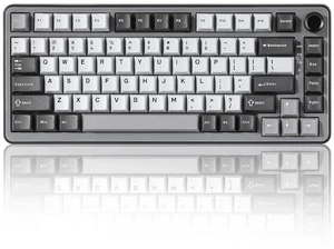 B75 PRO Wireless Mechanical Keyboard,75% Layout with Knob,Hot Swap Gasket Custom Structure,Creamy Pr B75 PRO Wireless Mechanical Keyboard,75% Layout with Knob,Hot Swap Gasket Custom Structure,Creamy Pr