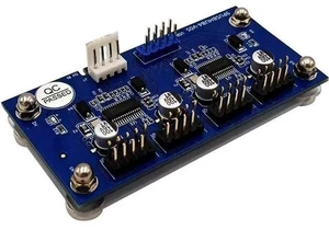 9-Pin USB 2.0 Header Splitter, 1 to 4 Female Extension Cable, Motherboard Internal 2 to 8-Port USB Hub with Power Supply & Magnetic Base 9-Pin USB 2.0 Header Splitter, 1 to 4 Female Extension Cable, Motherboard Internal 2 to 8-Port USB Hub with Power Supply & Magnetic Base