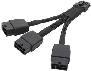 12VHPWR 12Pin to 3×8Pin PCIe GPU Power Adapter Cable Compatible with NVIDIA RTX 3060Ti/3070/3080/3090 Ampere Series 12VHPWR 12Pin to 3×8Pin PCIe GPU Power Adapter Cable Compatible with NVIDIA RTX 3060Ti/3070/3080/3090 Ampere Series