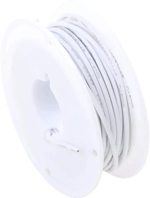24AWG PVC Wire 20m/66ft White, 1007 Tinned Copper Hookup Wire, 300V 80°C Electronic Cable for PCB Jumper, DIY, RC Projects 24AWG PVC Wire 20m/66ft White, 1007 Tinned Copper Hookup Wire, 300V 80°C Electronic Cable for PCB Jumper, DIY, RC Projects