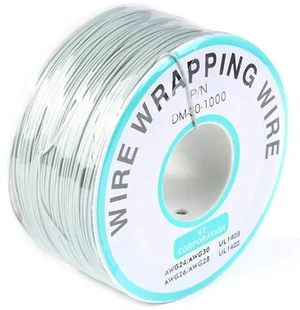Grey Electronic Wire DM-30-1000 - 30 AWG Single Core Tinned Copper Solid Cable, 250M, P/N PCB Grey Electronic Wire DM-30-1000 - 30 AWG Single Core Tinned Copper Solid Cable, 250M, P/N PCB