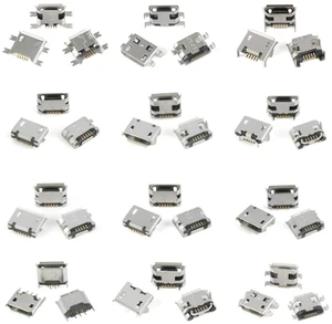 60Pcs Micro USB Sockets Jack Female Plug Connector Repair Replacement Adapter Assortment Set 12 Types Copper Micro 5P Sockets Each with 5 Micro USB Connectors 60Pcs Micro USB Sockets Jack Female Plug Connector Repair Replacement Adapter Assortment Set 12 Types Copper Micro 5P Sockets Each with 5 Micro USB Connectors