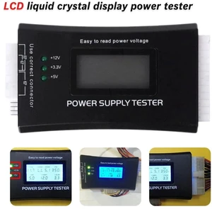 ATX Power Supply Tester with LCD Display PSU Diagnostic Card, PC Power Supply Detection Instrument, Voltage Tester for Computer Power Supply ATX Power Supply Tester with LCD Display PSU Diagnostic Card, PC Power Supply Detection Instrument, Voltage Tester for Computer Power Supply