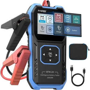 BTM-24 Car Battery Tester 12V 24V, 0-2000 CCA Automotive Alternator Tester, Battery Life Voltage Internal Resistance Charging Load Cranking Analyzer for Car SUV Pickup Truck ATV Motorcycle Boat BTM-24 Car Battery Tester 12V 24V, 0-2000 CCA Automotive Alternator Tester, Battery Life Voltage Internal Resistance Charging Load Cranking Analyzer for Car SUV Pickup Truck ATV Motorcycle Boat