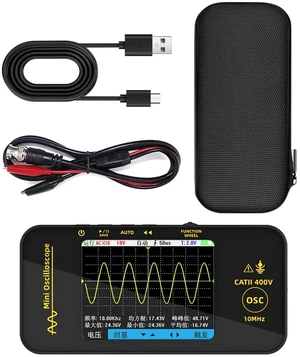 OT3 10MHz Portable Digital Oscilloscope Single-Channel Mini Tablet Scope, 48MSa/s Real-Time Sampling, 3.2" TFT Screen, USB-C Rechargeable, for Automotive/Field/DIY Repair OT3 10MHz Portable Digital Oscilloscope Single-Channel Mini Tablet Scope, 48MSa/s Real-Time Sampling, 3.2" TFT Screen, USB-C Rechargeable, for Automotive/Field/DIY Repair