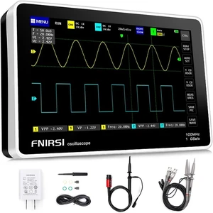 1013D Plus 100MHz Oscilloscope, 2 Channel Oscilloscope 7" TFT Touch 1013D Plus 100MHz Oscilloscope, 2 Channel Oscilloscope 7" TFT Touch