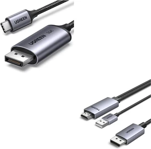 UGREEN USB C to DisplayPort 2.1 Cable 16K@30Hz 8K@120Hz 40Gbps Bundle Active HDMI to DisplayPort Cable with USB Powered 4K@60Hz 1080P@120Hz UGREEN USB C to DisplayPort 2.1 Cable 16K@30Hz 8K@120Hz 40Gbps Bundle Active HDMI to DisplayPort Cable with USB Powered 4K@60Hz 1080P@120Hz
