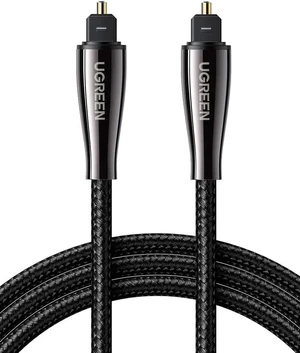 UGREEN Optical Audio Cable Fiber Audio Digital Toslink Cable Braided for Home Theater Sound bar TV PS4 Xbox Blu-Ray Players Playstation and More 6FT UGREEN Optical Audio Cable Fiber Audio Digital Toslink Cable Braided for Home Theater Sound bar TV PS4 Xbox Blu-Ray Players Playstation and More 6FT