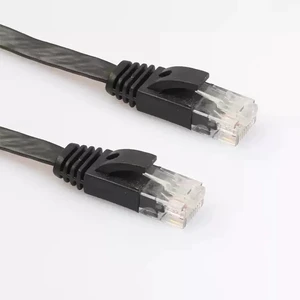 Ultra-Thin Gigabit CAT6 Pure Copper Flat Ethernet Cable Slim Network Patch Cord for High-Speed Broadband, Computer & Home/Office Use - 0.5m Ultra-Thin Gigabit CAT6 Pure Copper Flat Ethernet Cable Slim Network Patch Cord for High-Speed Broadband, Computer & Home/Office Use - 0.5m