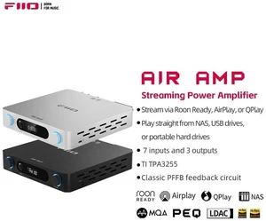 AIRAMP All-in-One Desktop Amplifier, ES9020Q DAC, XMOS XU316, 120W×2 Class D Power Amp, Bluetooth 5.0, USB Optical Coaxial Input, Subwoofer Output AIRAMP All-in-One Desktop Amplifier, ES9020Q DAC, XMOS XU316, 120W×2 Class D Power Amp, Bluetooth 5.0, USB Optical Coaxial Input, Subwoofer Output