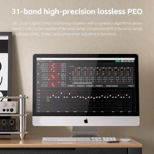 K17 Desktop DAC&Headphone Amplifier AK4191+AK4499EX*2, 31-Band PEQ, MQA,Support DSD512 32Bit/768kHz with Remote Control (Black) K17 Desktop DAC&Headphone Amplifier AK4191+AK4499EX*2, 31-Band PEQ, MQA,Support DSD512 32Bit/768kHz with Remote Control (Black)