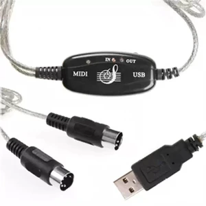 USB to MIDI Interface Cable for Yamaha Keyboards Music Editing & Recording Line for Digital Piano / MIDI Keyboard USB to MIDI Interface Cable for Yamaha Keyboards Music Editing & Recording Line for Digital Piano / MIDI Keyboard