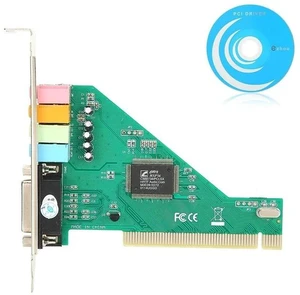 PCI 3D Audio Sound Card 4-Channel CMI8738 Internal Sound Card for Desktop PC, 3D Audio, Windows 10 / XP / 7 / Vista / 2000 Compatible, Independent PCI Sound Card PCI 3D Audio Sound Card 4-Channel CMI8738 Internal Sound Card for Desktop PC, 3D Audio, Windows 10 / XP / 7 / Vista / 2000 Compatible, Independent PCI Sound Card