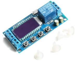 1-Channel Timer Delay Relay XY-LJ02 Cycle Trigger Delay Timer Switch Circuit Electronic Relay Module with LCD Display, 12V Timer Relay Delay Controller Module Support Micro USB 5V Input 1-Channel Timer Delay Relay XY-LJ02 Cycle Trigger Delay Timer Switch Circuit Electronic Relay Module with LCD Display, 12V Timer Relay Delay Controller Module Support Micro USB 5V Input