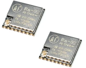 2Pcs SX1278 LoRa Ra-02 Wireless Module 433MHz Ra-02 Spread Spectrum Wireless Module Serial Port Adapter 3.3V UART Interface with Connector 2Pcs SX1278 LoRa Ra-02 Wireless Module 433MHz Ra-02 Spread Spectrum Wireless Module Serial Port Adapter 3.3V UART Interface with Connector