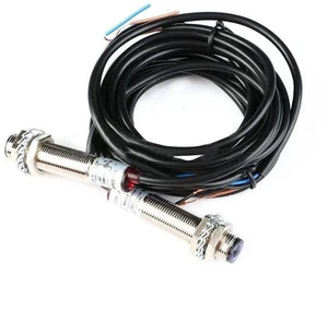M12 Laser Collimator Photoelectric Switch M12JG-30N1 Laser Sensor Switch Semi Waterproof DC 20 Meters Distance Normally Open B-NPN-O Red Light M12 Laser Collimator Photoelectric Switch M12JG-30N1 Laser Sensor Switch Semi Waterproof DC 20 Meters Distance Normally Open B-NPN-O Red Light