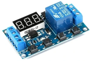 DC 6-30V Timer Delay Triggered Relay Module 1 Channel Way 5V Multifunction Switch Control Relay Cycle Timer Digit LED Display Micro USB DC 6-30V Timer Delay Triggered Relay Module 1 Channel Way 5V Multifunction Switch Control Relay Cycle Timer Digit LED Display Micro USB