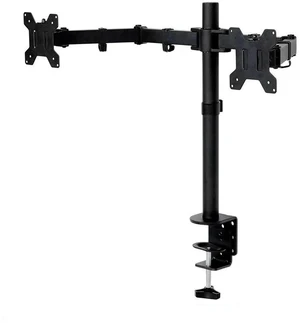 Dual Monitor Stand Side-by-Side & Stacked Setup, 2-in-1 Laptop/PC Mount, Tool-Free Clamp, Adjustable Ergonomic Desk Stand Dual Monitor Stand Side-by-Side & Stacked Setup, 2-in-1 Laptop/PC Mount, Tool-Free Clamp, Adjustable Ergonomic Desk Stand