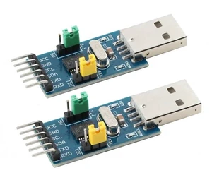 2pcs CH341T USB to I2C and UART Serial Converter Module, USBTTL 3.3 V 5 V, Up to 2 Mbps 2pcs CH341T USB to I2C and UART Serial Converter Module, USBTTL 3.3 V 5 V, Up to 2 Mbps