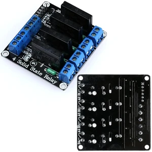 4 Channel 5V Low Level Trigger Solid State Relay Module with Fuse, 4 Way 250V 2A for Industrial Control Applications 4 Channel 5V Low Level Trigger Solid State Relay Module with Fuse, 4 Way 250V 2A for Industrial Control Applications