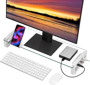 L2-3 Portable Desktop Monitor Stand Riser, Foldable Monitor Holder with 4-Port USB 3.0 Hub L2-3 Portable Desktop Monitor Stand Riser, Foldable Monitor Holder with 4-Port USB 3.0 Hub