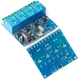 LCUS-4 USB Relay Module 4 Channel with Overcurrent Protection for Home Automation, Serial Control, Intelligent USB Switch LCUS-4 USB Relay Module 4 Channel with Overcurrent Protection for Home Automation, Serial Control, Intelligent USB Switch