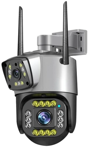 V380 Dual-Lens Security Camera 4MP WiFi PTZ, Full-Color Night Vision, AI Auto Tracking, Two-Way Audio, Indoor/Outdoor Surveillance(SD Card Not Included) V380 Dual-Lens Security Camera 4MP WiFi PTZ, Full-Color Night Vision, AI Auto Tracking, Two-Way Audio, Indoor/Outdoor Surveillance(SD Card Not Included)