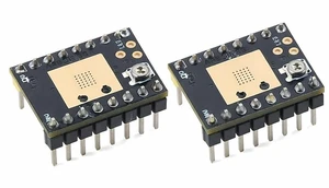 2pcs TMC2208 Stepper Motor Driver Module, 4.7536 V, 1.4 A RMS, 1/256 Microstepping, with Heatsink 2pcs TMC2208 Stepper Motor Driver Module, 4.7536 V, 1.4 A RMS, 1/256 Microstepping, with Heatsink