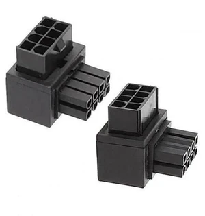 2 Pack 90° Up/Down Angled ATX 8P EPS Male to Female CPU Power Adapter, 12V 2 Pack 90° Up/Down Angled ATX 8P EPS Male to Female CPU Power Adapter, 12V