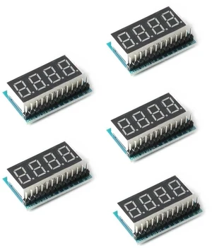 5Pcs 4-Bit 74HC164 0.36 inch Red Highlight Digital Tube Display Module Common Positive 4 Segment Serial Interface 4 Bit Digital Display Module 74HC164 Driver 5Pcs 4-Bit 74HC164 0.36 inch Red Highlight Digital Tube Display Module Common Positive 4 Segment Serial Interface 4 Bit Digital Display Module 74HC164 Driver
