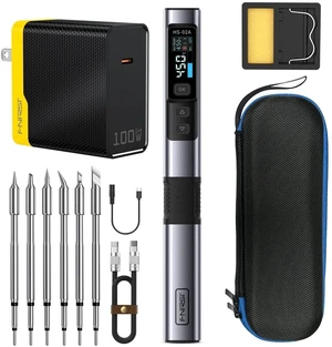 HS-02A 100W Portable Corded Soldering Iron Kit, 3S Fast Tinning HS-02A 100W Portable Corded Soldering Iron Kit, 3S Fast Tinning