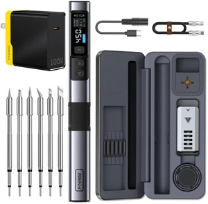 HS-02A 100W Portable Corded Soldering Iron Kit, 3S Fast Tinning HS-02A 100W Portable Corded Soldering Iron Kit, 3S Fast Tinning