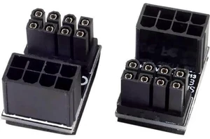 180 Degree U-Shaped ATX 8Pin Female to Male Angled Power Adapter for Desktop Graphics Cards 180 Degree U-Shaped ATX 8Pin Female to Male Angled Power Adapter for Desktop Graphics Cards