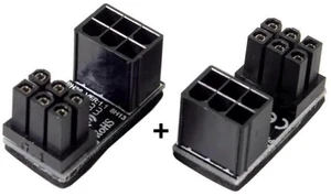 180 Degree Angled ATX 6Pin Female to Male GPU Power Adapter for Desktop Graphics Cards 180 Degree Angled ATX 6Pin Female to Male GPU Power Adapter for Desktop Graphics Cards