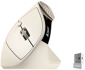 Ergonomic Vertical Mouse, 2.4G + Bluetooth Dual-Mode Wireless, Rechargeable, 4-Level DPI, Silent Clicks for Office/Business - beige Ergonomic Vertical Mouse, 2.4G + Bluetooth Dual-Mode Wireless, Rechargeable, 4-Level DPI, Silent Clicks for Office/Business - beige