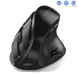 2.4G Rechargeable Ergonomic Vertical Wireless Mouse for Laptop / Desktop / Office - black 2.4G Rechargeable Ergonomic Vertical Wireless Mouse for Laptop / Desktop / Office - black