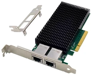 PCIe 8X 10G Server Network Card Intel X540-T2, Dual Copper RJ45 Ports, 10GbE Ethernet Adapter for Machine Vision / Server / Data Center PCIe 8X 10G Server Network Card Intel X540-T2, Dual Copper RJ45 Ports, 10GbE Ethernet Adapter for Machine Vision / Server / Data Center