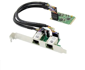 Mini PCIe Dual Port Gigabit Network Card 2 x RJ45 1000Mbps Ethernet Adapter, RTL8111F + ASM1182 Chipset, for Industrial / Embedded Systems Mini PCIe Dual Port Gigabit Network Card 2 x RJ45 1000Mbps Ethernet Adapter, RTL8111F + ASM1182 Chipset, for Industrial / Embedded Systems