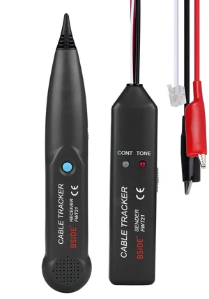 Network Cable Tester FWT21 RJ11 Telephone Line Finder & Wire Tracker with Tone Generator, Continuity Test for Cable Break Diagnosis Network Cable Tester FWT21 RJ11 Telephone Line Finder & Wire Tracker with Tone Generator, Continuity Test for Cable Break Diagnosis