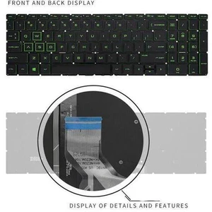 replacement keyboard for HP Pavilion Gaming 15-DK 15-dk0068wm 15-dk0096wm US with Backlit replacement keyboard for HP Pavilion Gaming 15-DK 15-dk0068wm 15-dk0096wm US with Backlit