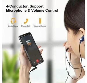 Right Angle 3.5mm TRRS Audio Adapter, 1/8 Inch Stereo Male to Female Headphone Connector Black for Headsets, Tablets, MP3 Players, Game Controllers & Speakers Right Angle 3.5mm TRRS Audio Adapter, 1/8 Inch Stereo Male to Female Headphone Connector Black for Headsets, Tablets, MP3 Players, Game Controllers & Speakers