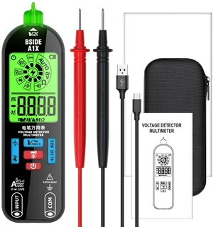 Rechargeable Smart Pen-Type Multimeter Auto-Ranging, NCV Non-Contact Voltage Detection, 520V AC/DC, Capacitance/Resistance/Diode/Continuity Test - A1X Rechargeable Smart Pen-Type Multimeter Auto-Ranging, NCV Non-Contact Voltage Detection, 520V AC/DC, Capacitance/Resistance/Diode/Continuity Test - A1X